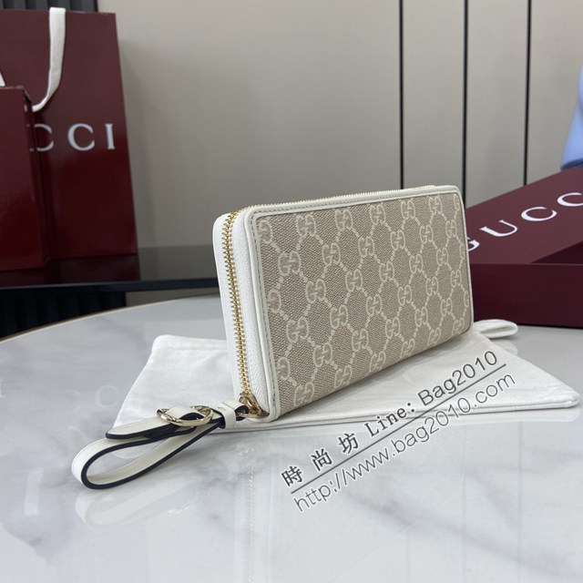 Gucci專櫃古馳最新款拉鏈錢包男女款長夾錢包 jh2767型號：819122
